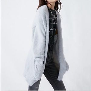 Express | EUC Soft Fuzzy Open Cardigan Sweater